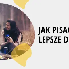 Dwie kobiety rozmawiają przy ognisku. Tekst: "Jak pisać lepsze dialogi", by oddać unikalny charakter postaci literackiej.