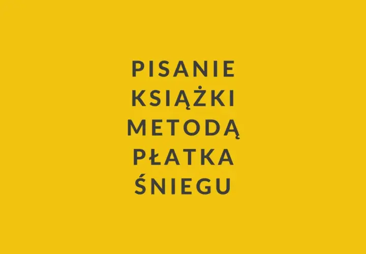 Pisanie książki metodą płatka śniegu. Arkusz kalkulacyjny pomaga w organizacji i analizie, co jest kluczem do sukcesu tej metody.