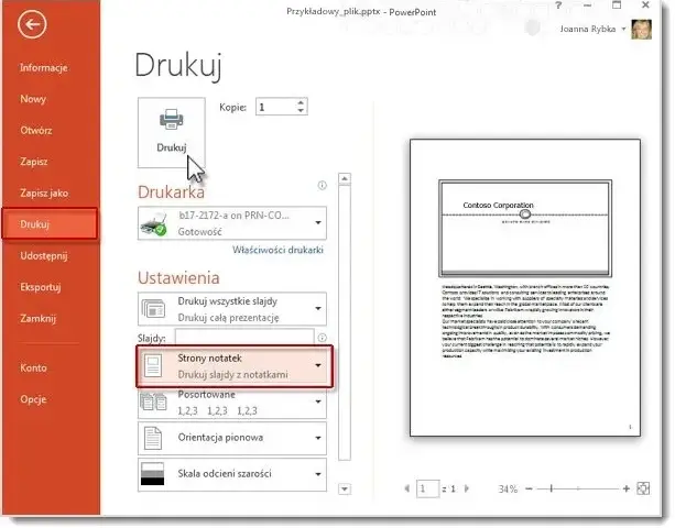 Jak wydrukować prezentacje PowerPoint szybko i poprawnie - sprawdzona metoda