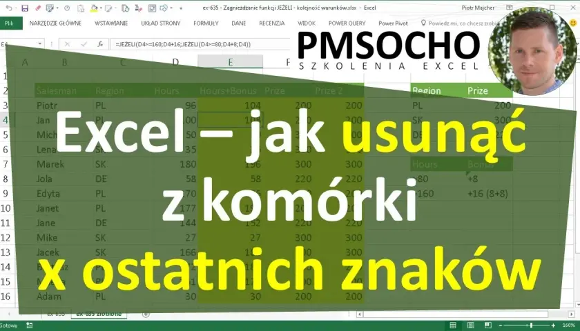 Jak szybko usunąć część tekstu z komórki w Excel: 5 prostych metod