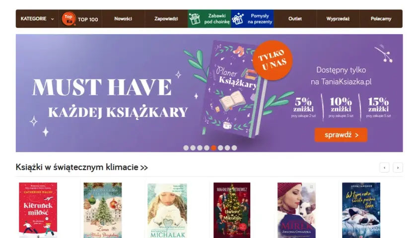 Najlepsze witryny na książki - ranking księgarni internetowych w Polsce