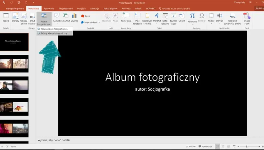 Jak zrobić album fotograficzny w PowerPoint - praktyczny poradnik od A do Z